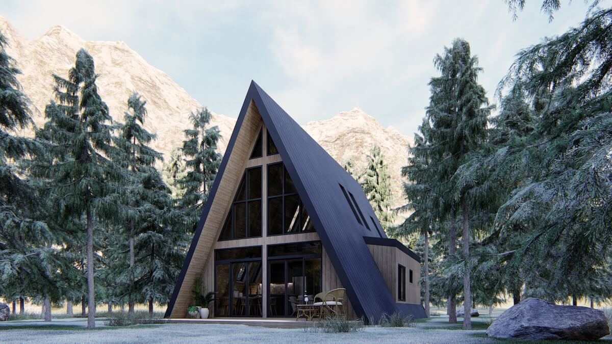 beautiful A-frame homes ready to build