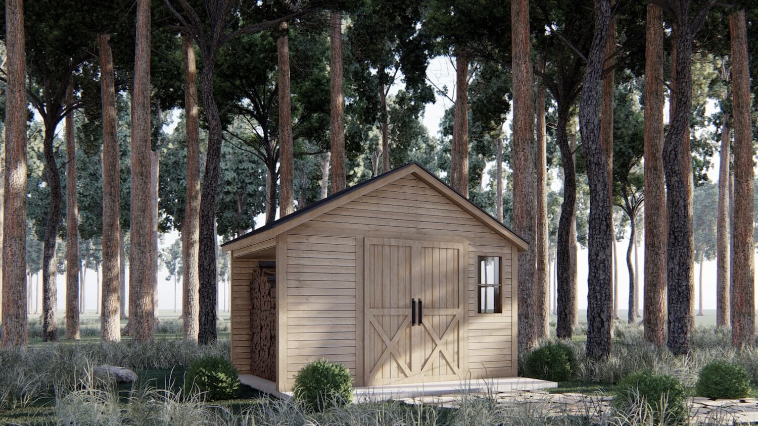 Woodland Storage Shed Outbuilding