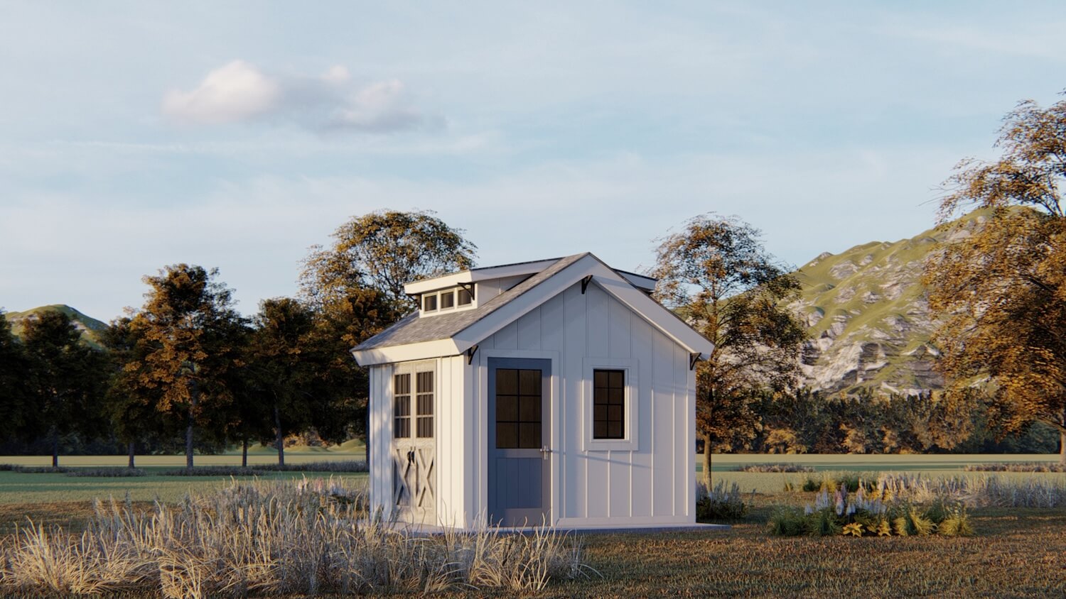 Farmhouse Storage Shed Outbuilding