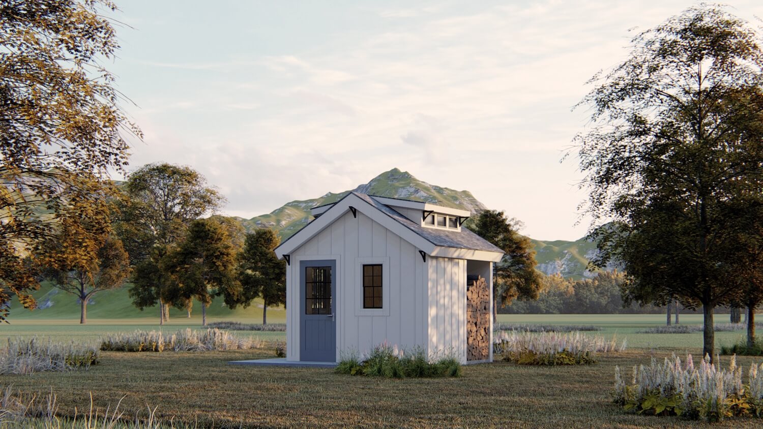 Farmhouse Storage Shed Outbuilding