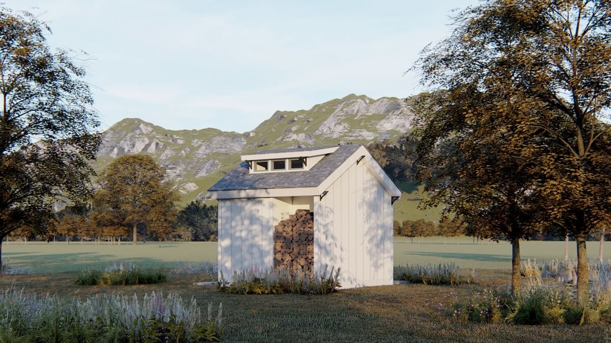 Farmhouse Storage Shed Outbuilding