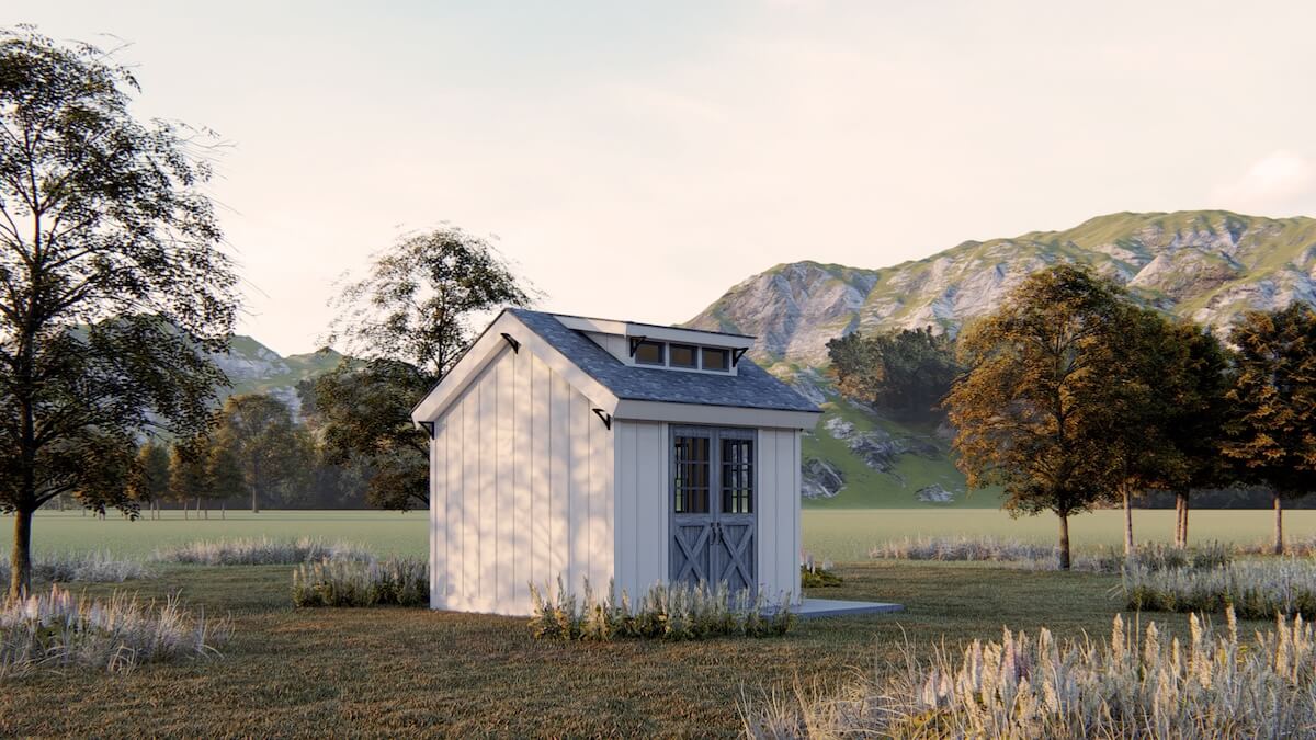 Farmhouse Storage Shed Outbuilding